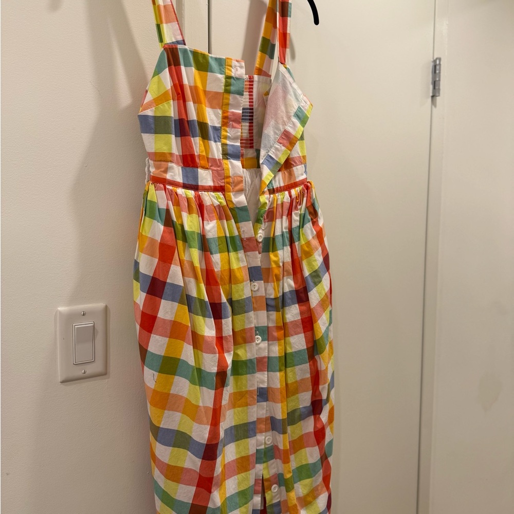 Christopher John Rogers Multicolor Checkered Dress